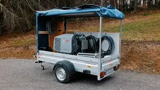 Aufbau unsers mobilen Sandstrahlgerätes | Sandstrahltechnik Bayern