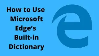 Microsoft Edge Dictionary