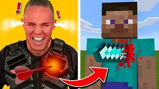 Ich FÜHLE MINECRAFT SCHADEN im ECHTEN LEBEN