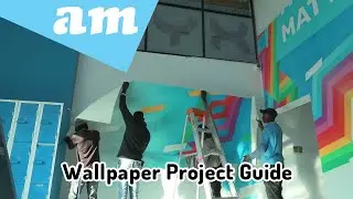 Wallpaper Project from Measurement, Design, Print to Install Step by Step Guide