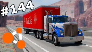 BeamNG.drive (#144) - REALISTYCZNY PRZEJAZD CIĘŻARÓWKĄ Z TOWAREM W RUCHU ULICZNYM cz.2