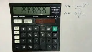 Present Value Annuity Factor (PVAF) & Future Value Annuity Factor (FVAF) using Calculator