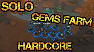 SOLO Roblox Tower Defense Simulator Hardcore MODE - Gems farm