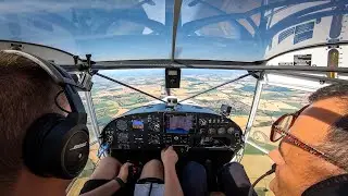 EuroFOX Tailwheel - Sherburn To Bagby | Flight Vlog
