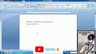 Ms word (How to select the text)