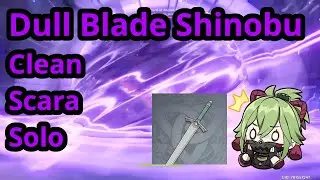Kuki Shinobu Lv1 Dull Blade no hit Scaramouche (except the oneshot being tanked with C6)