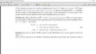 Example no 2 of the vector space