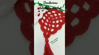 Banderin tejido a crochet tricolor #crochet #loquehacemayita #fiestaspatrias