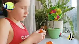 По щучьему велению. Розовая щука из пластилина