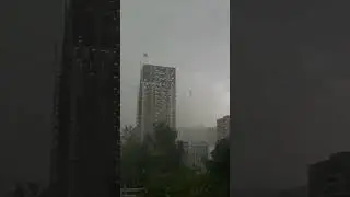 на Москву обрушился сильный шторм 