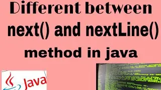 Difference between next method  and nextLine method in java with example