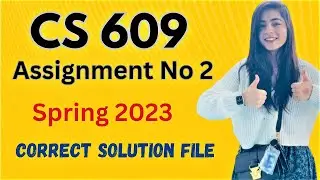 CS609 Assignment No 2 Solution 2023 Spring 2023 |Correct Solution File|