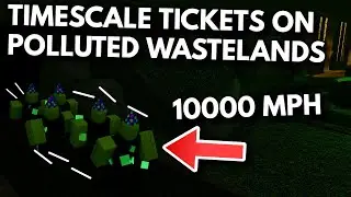 TIMESCALE TICKET ON POLLUTED WASTELANDS |8 MINUTES TO GET TO WAVE 40| ROBLOX Tower Defense Simulator