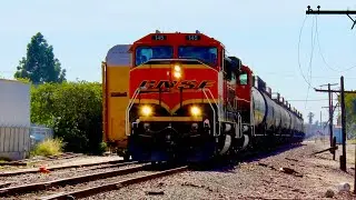 BNSF 145 Leading Harbor Sub Local Passes Sepulveda!