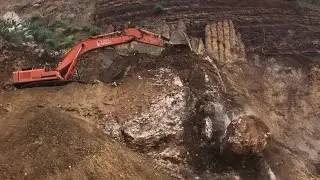 Sliding off massive boulder!!! HD footage