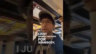 Holding the door open for a stranger