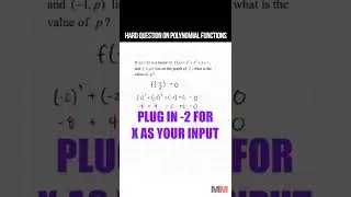 Hard SAT Math question on Polynomial Functions
