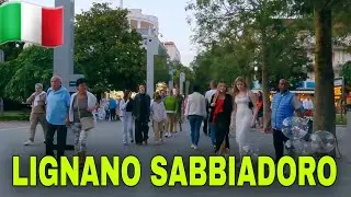 Lignano Sabbiadoro Italy,  City Center  - Evening Walking Tour