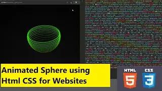 Animated Sphere using HTML CSS for Websites