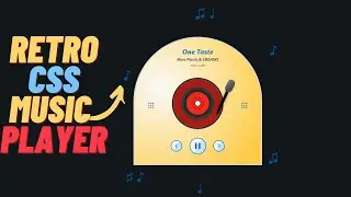 How To Make A Music Player Using HTML CSS And JavaScript || Retro style #css #musicdisc #html #js