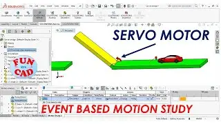 Learn to add SERVO MOTOR with Proximity SENSOR in SolidWORKS | Car Beginner Motion study tutorial