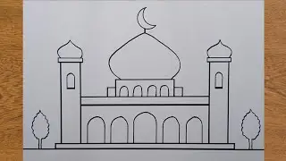 How to Draw an Easy Mosque