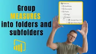 DAX measures with folders & subfolders in Power BI | organise  your measures in a Power BI dashboard