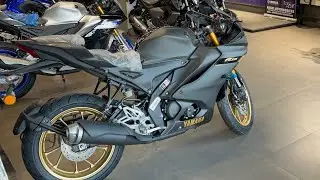 All New Yamaha R15 V4 Bs7 flex fuel Dark Knight with Golden Alloy Walk-around Review.!