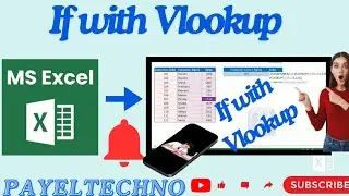 If  with Vlookup Formula / How to use if and Vlookup Functions together in Excel  || #vlookup #if