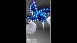 Детская люстра на четыре плафона