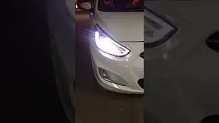 Hyundai Solaris + LED DRL + Dynamic Turn Signal + Koito BiLED