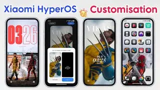 Deadpool & Wolverine Xiaomi HyperOS Customisation Used Xiaomi HyperOS Themes ✨ - Unlock These Mode 👀