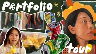 art portfolio tour (accepted UAL, Kingston, Roehampton, Kent)