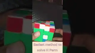 Easiest Method to solve H perm. H Perm Algorithm. 4×4 Rubik's cube.