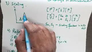 S 4.01 Geometric Transformations. Translation, Rotation, Scaling, Reflection, Shear