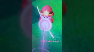 kirby with a gun