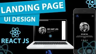 React Responsive Portfolio Website Tutorial Using ReactJs | Full-screen overlay navigation 