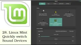 Linux Mint: How to quickly switch sound output devices