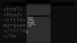Marquee tag in html(notepad).