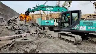 Grab attachement for excavator. #fineequipments