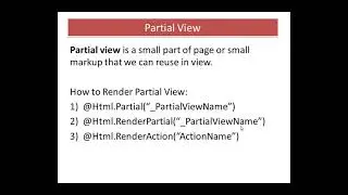 Most Asked Dot Net Interview Questions || Understand with Practical Example || Partial View Concepts