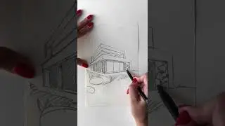 How an idea in my head turns into a real house project #housedesign #houseproject #drawing #house