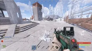When the Oilrig Player goes to a Land Monument - Rust