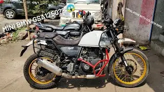 Royal Enfield Himalayan Golden Rim like BMW GSA1250!! #royalenfield #himalayan #bmwgsa1250