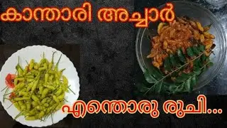 കാന്താരി മുളക് അച്ചാർ | നാടൻ കാന്താരി അച്ചാർ | Kandhari achar kerala style