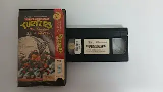 Opening To Teenage Mutant Ninja Turtles The Shredder Is Splintered 1989 VHS