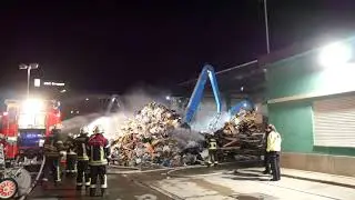 Brand beim Entsorgungsunternehmen Bausch in Ravensburg | 20.04.2021