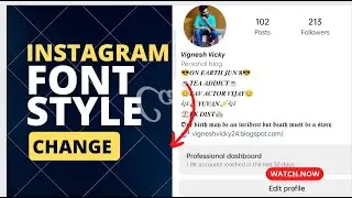 Instagram Font style change