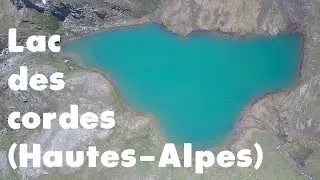 Lac des cordes en drone (Cervières, Hautes-Alpes)