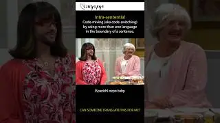 Example of intra-sentential code-switching